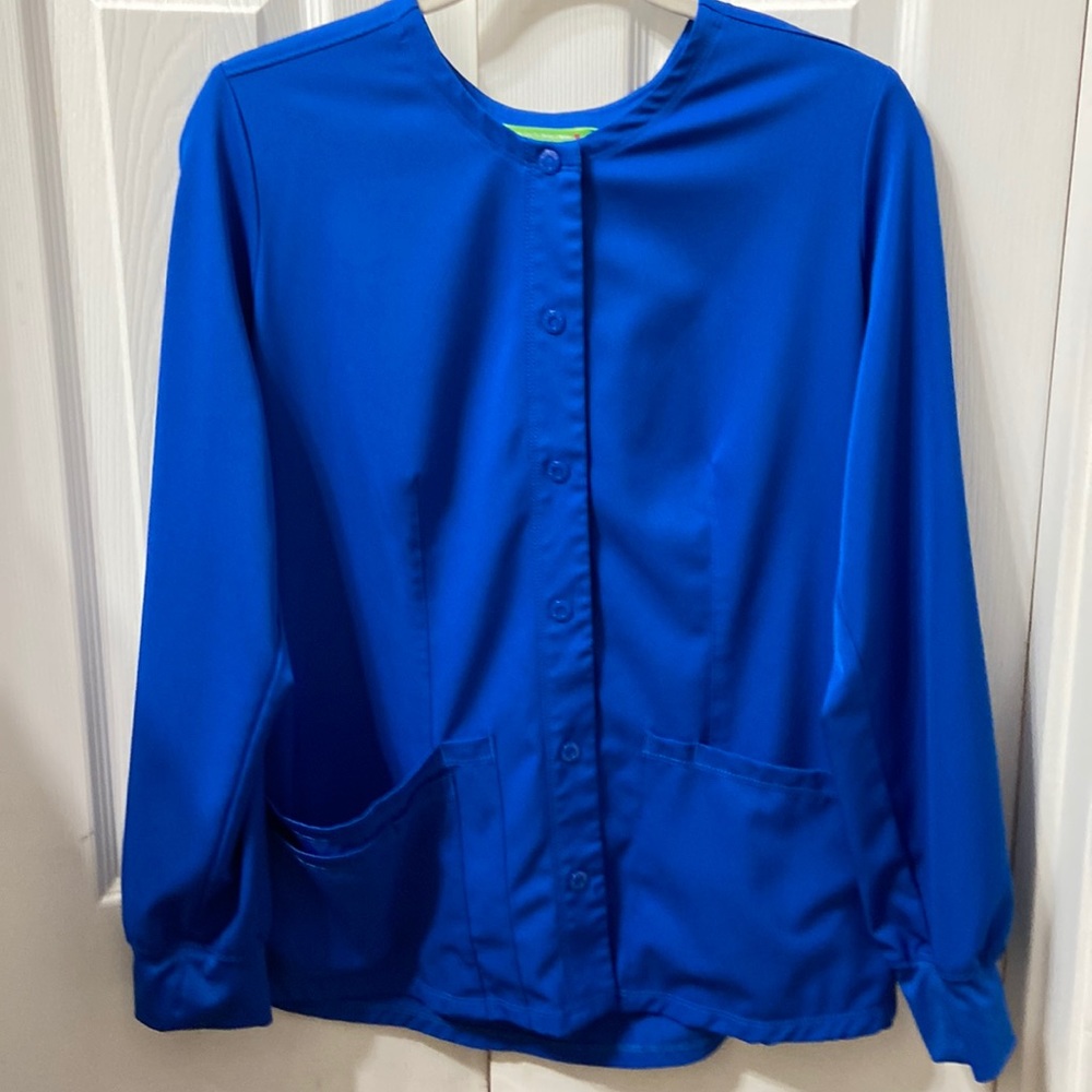 Royal blue ladies lab jacket